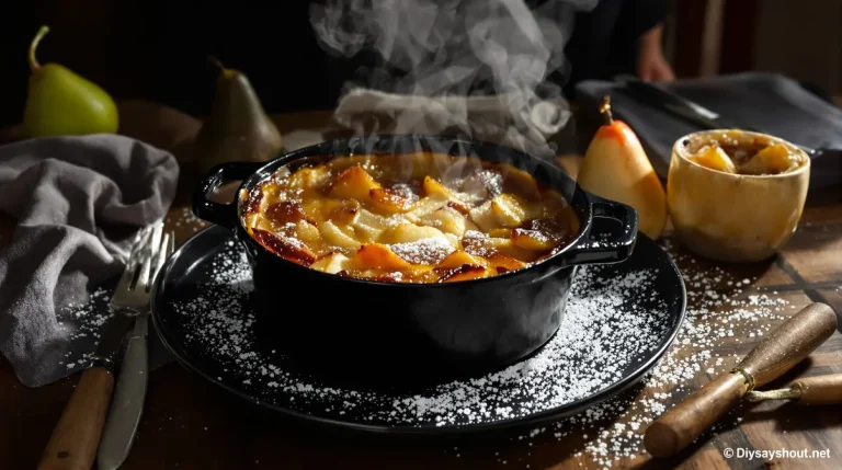 « Je n'ose plus servir d'autres desserts en hiver » : ce clafoutis express a transformé mes fins de repas en famille