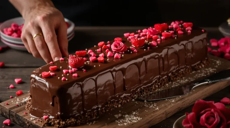 « Plein d'amour et de tendresse » : ce cake au chocolat spécial St Valentin cache une surprise à chaque tranche !