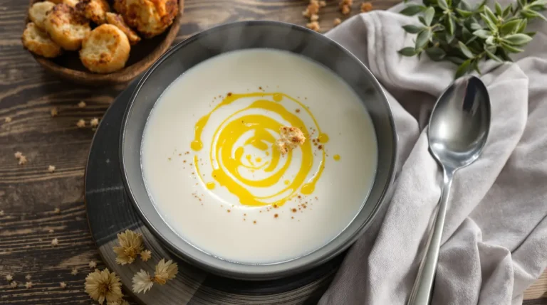 « Une de mes soupes préférées » : mon velouté blanc fondant, plein de goût et vraiment bon pour la santé