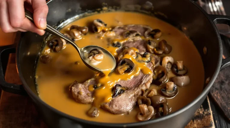 Filet mignon aux champignons et moutarde : un plat fondant, crémeux, prêt en 30 minutes