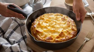 Je prépare ce gâteau aux pommes à la poêle : ultra simple, sans four, prêt en 15 minutes et tellement réconfortant